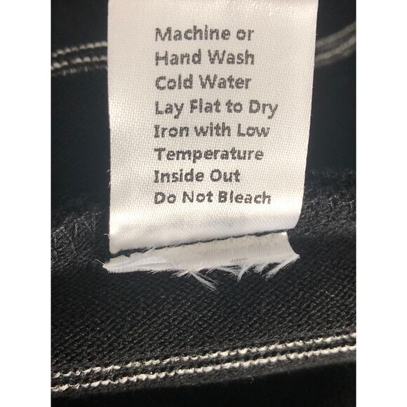 Misook Melange Stripe Dress Women's Small Knit  Boat Neck Long Sleeve Black NEW - Picture 7 of 7